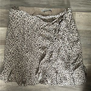Small Abercrombie animal print mini skirt